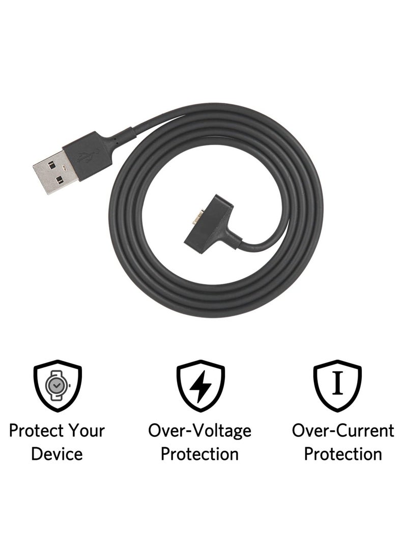 Charger Cable Compatible for Fitbit Ionic Replacement USB Charger Adapter Charge Cord Charging Dock Cable 2 Pack - Image 3